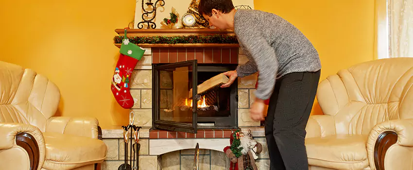 Rusted Metal Fireplace Restoration in Anoka, Minnesota